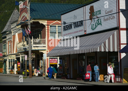 Stati Uniti d'America, Alaska, a sud-est di Alaska, SKAGWAY: Broadway Street Foto Stock