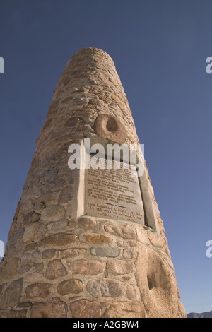 Stati Uniti d'America, Arizona, Apache: Monumento alla rinuncia del Chief Geronimo terminando Arizona territorio la guerra di indiano (9/6/1886) Foto Stock