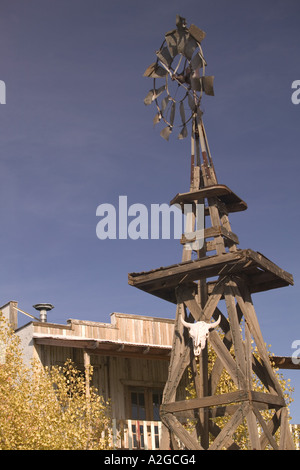 Stati Uniti d'America, Arizona, Lapide: America's Gunfight capitale! Il mulino a vento di cowboy Foto Stock