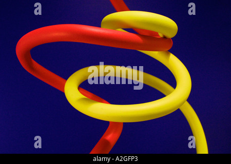Spirali di plastica in colori vividi Foto Stock