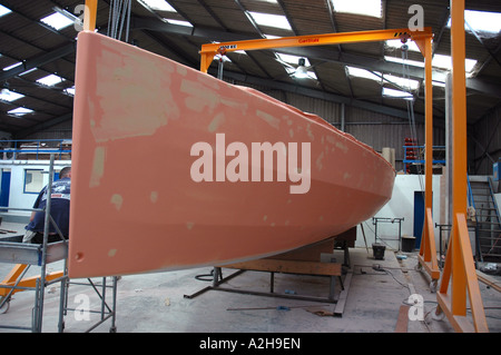 Appart City classe 40 per la gara La Route du Rhum chantiers FR Nautisme,Francia Lorient Harbour, Bretagne Bretagna Morbihan Foto Stock