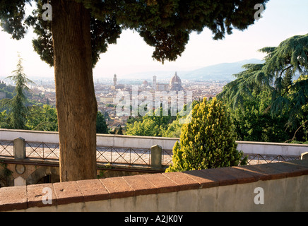 Italia Firenze Toscana vista dei tetti di Firenze Foto Stock