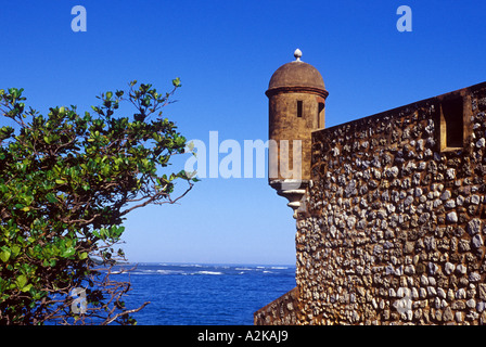 Caraibi, Repubblica Dominicana, Penisola Bahia de Puerto Plata, forte di San Felipe Foto Stock