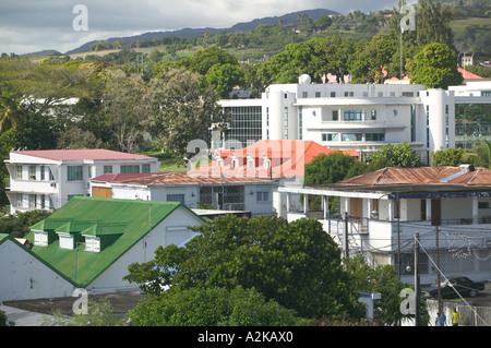 French West Indies, Guadalupa, Basse Terre: Vista della prefettura Foto Stock