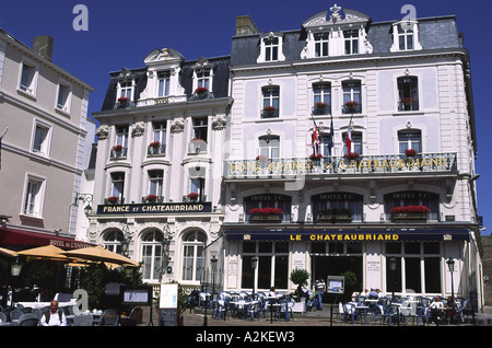 Hotel France Et Chateaubriand Chateaubriand luogo St Malo Bretagna Francia Foto Stock