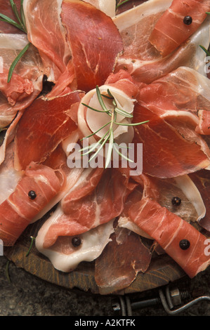 Jambon de Bosses tipico prosciutto Valpelline Valle d Aosta Italia Foto Stock