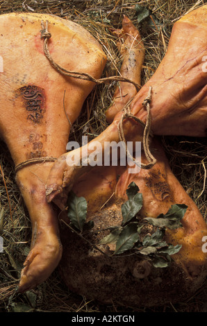 Jambon de Bosses tipico prosciutto Valpelline Valle d Aosta Italia Foto Stock