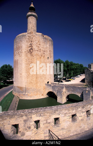 Ue, Francia, Provenza, Gard, Aigues Mortes. Città murata, del XIII secolo, Tour de Costanza, torre. Foto Stock