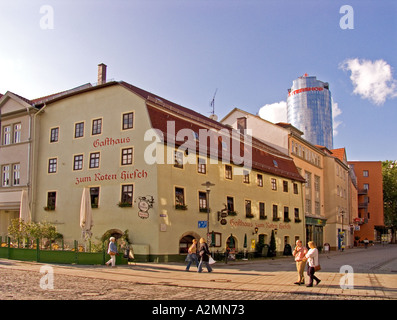 BRD Germania Thüringen Jena città di Università Verde Città sul fiume Saale fondata nel 9 secolo città fondata 1236 Fondatore Foto Stock
