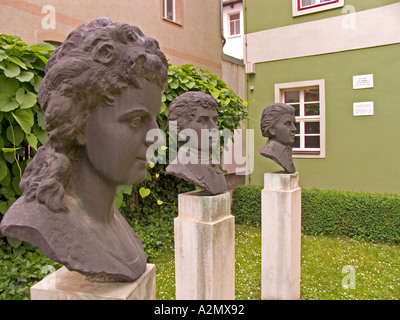 BRD Germania Thüringen Jena città di Università Verde Città sul fiume Saale fondata nel 9 secolo città fondata 1236 Fondatore Foto Stock