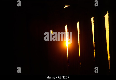 Il Tempio della Concordia in greco antico Valle dei Templi di Agrigento, Sicilia, Italia Foto Stock