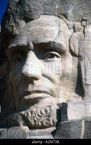 Abraham Lincoln Mount Rushmore National Memorial South Dakota USA Foto Stock