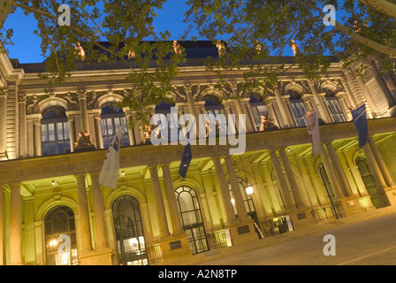 Facciata di edificio, la Borsa di Francoforte Francoforte Hesse, Germania Foto Stock