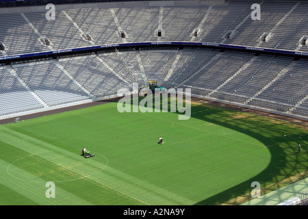 Vista aerea dello stadio Allianz Arena di Monaco di Baviera, Germania Foto Stock