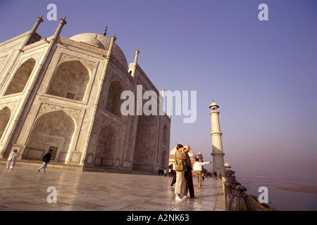 Fotografia di viaggio da Uttar Pradesh Agra Taj Mahal India del Nord Asia Foto Stock