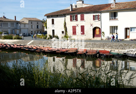 Coulon, Marais Poitevan, Francia Foto Stock