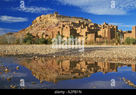 Kasbah Ait Benhaddou, Marocco, Souss-Massa-Dara, Kasbah, Ouarzazate Foto Stock