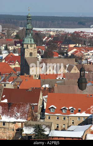 Piccola città Belzig; Germania Foto Stock