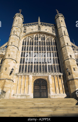 La cappella di San Giorgio., il Castello di Windsor, Windsor, Berkshire, Inghilterra Foto Stock