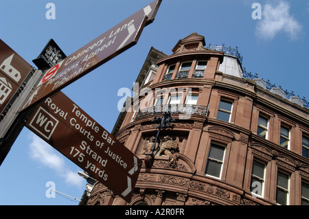 Cartello stradale a Londra Foto Stock