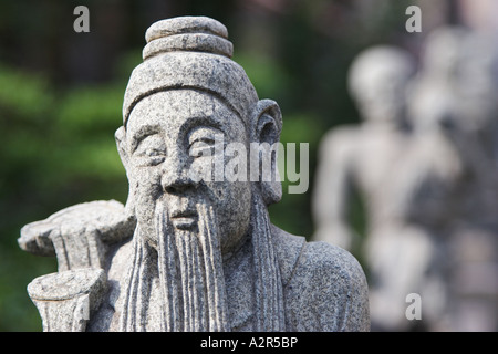 Effigie di pietra, Taiwan Foto Stock