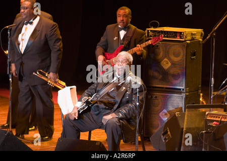 B B re al suo 80 Concerto di compleanno in Lansing MI Foto Stock