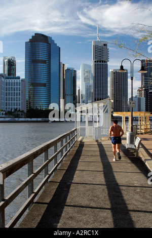 Fiume Brisbane City Foto Stock