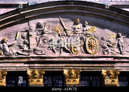 La Grand Place Grande mercato Bruxelles Grote Markt Foto Stock