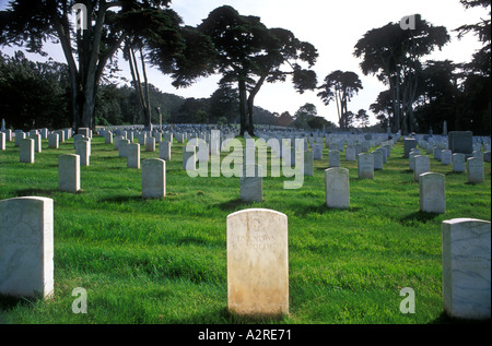 USA California San Francisco il Presidio San Francisco Cimitero Nazionale tomba ci sconosciuto soldato Foto Stock