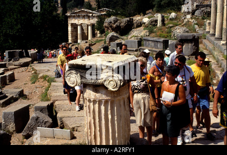 Oracle Delphi Grecia Archeologia Greca histiory Foto Stock