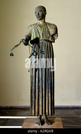 Auriga Delphi museo greco Grecia Oracle Foto Stock