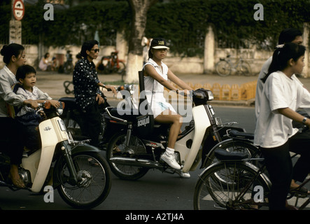 Il traffico a Saigon Vietnam 1994 Saigon Vietnam 1994 Foto Stock