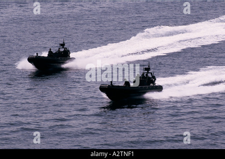 USA Navy Seal su Excersise in Med Foto Stock