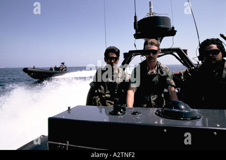 USA Navy Seal su Excersise in Med Foto Stock