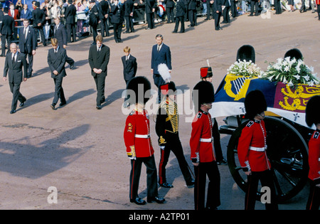 Funerale della principessa Diana Londra centrale sett 1997 Foto Stock