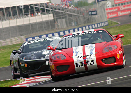 Ferrari Challenge di concorrenza Québec Canada Foto Stock