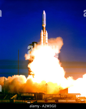 Lancio di Voyager ho Kennedy Space Center Florida Foto Stock