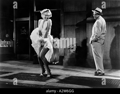 Sette anni di prurito 1955 TCF film con Marilyn Monroe e Tom Ewell Foto Stock