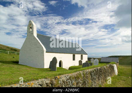Chiesa dell'Holly Cross Mwnt Cardigan Ceredigion nel Galles Foto Stock