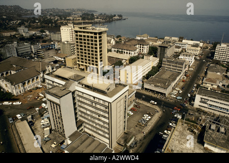 Cityscape, Freetown, Sierra Leone, Africa Foto Stock