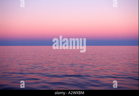 Alba tramonto sull'oceano Messico oceano pacifico Foto Stock