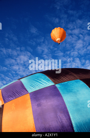 I palloni ad aria calda in volo. Foto Stock