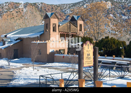 Santuario di Chimayo, Nuovo Messico a Natale 7 Foto Stock