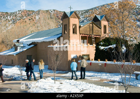 Santuario di Chimayo, Nuovo Messico a Natale 8 Foto Stock