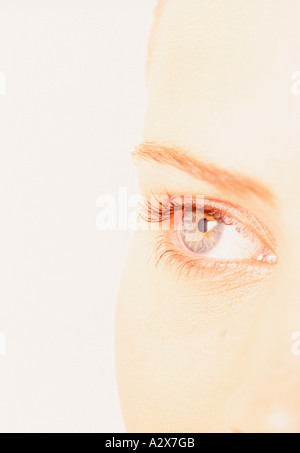 Close-up di giovane donna's eye. Foto Stock