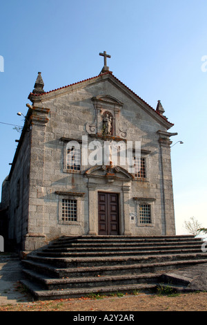 Piccola Madonna del Pilar Santuario in Póvoa de Lanhoso, Portogallo. Manieristici, barocco e neoclassico. Foto Stock