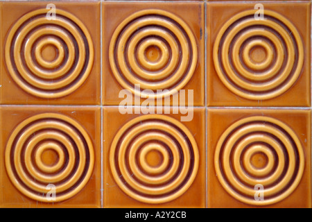 Azulejo portogallo Lisbona olandese piastrella vetrinata parete copertura tegola decorare pattern Foto Stock