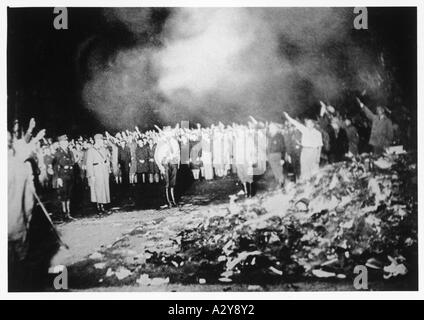 Prenota Burning 10.5.1933 Foto Stock