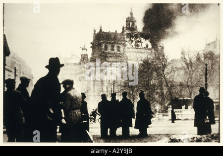 Il Reichstag Fire 1933 Foto Stock