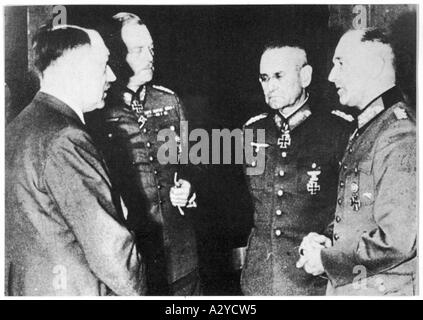 Hitler Keitel Halder Foto Stock